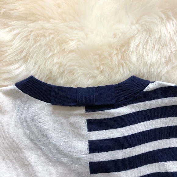 Kate Spade Ollie Stripe Bow Neck Cardigan Sweater - Picture 7 of 7